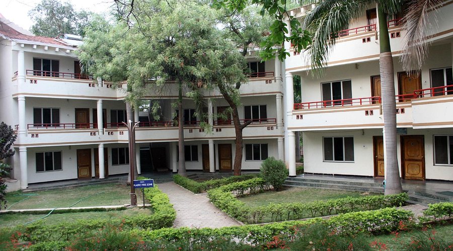 Haritha hotel courtyard with gardens